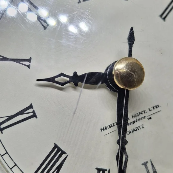 Vintage Black Tire Heritage Mint Quartz Desk Clock - Picture 7 of 10